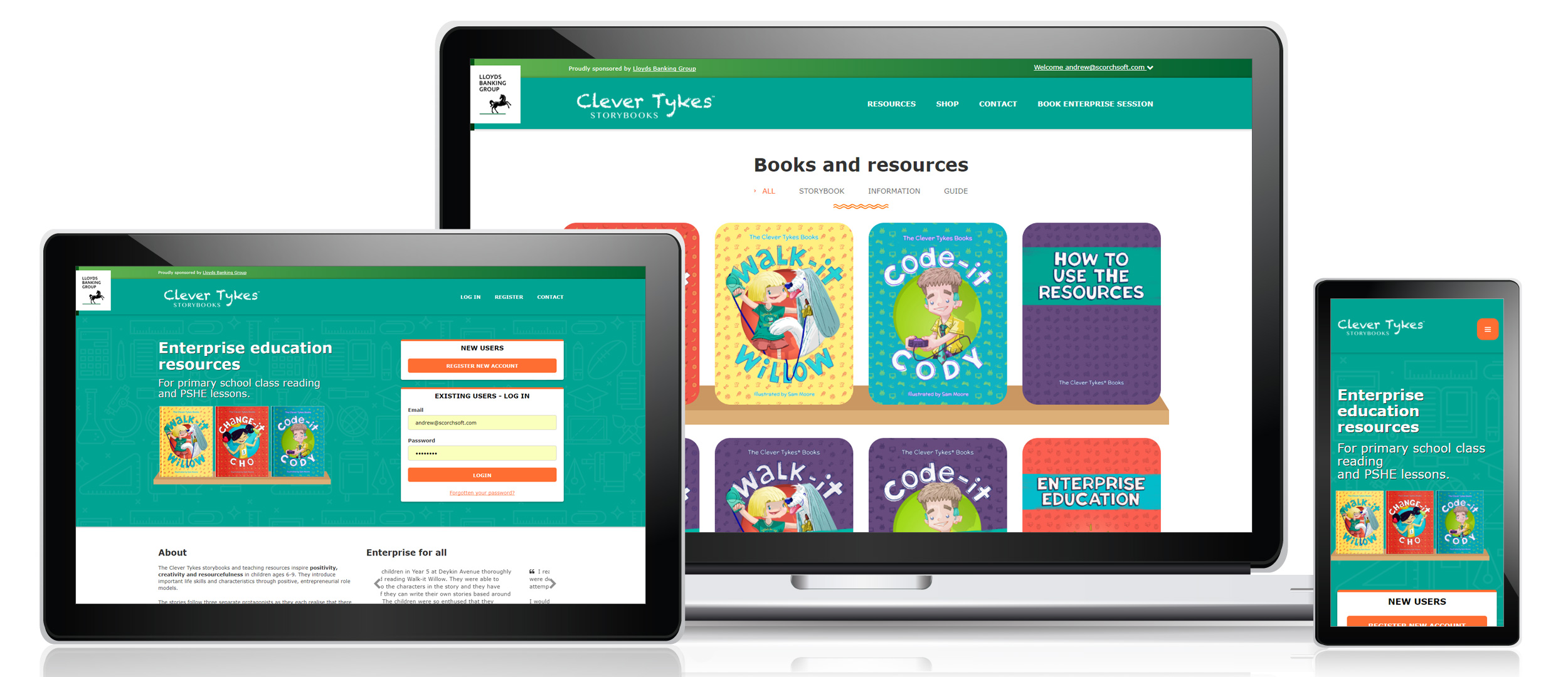 Clever Tykes online education portal [case study]