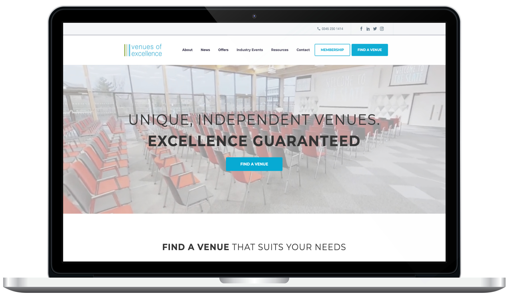 Venues of Excellence Website & Portal