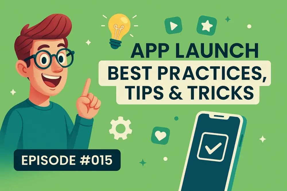 Tech Toolkit Podcast episode 015 cover art: App Launch Best Practices, Tips and Tricks