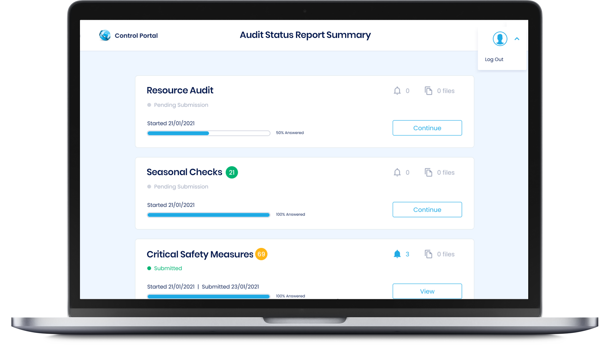 Audit Software as a Service app project