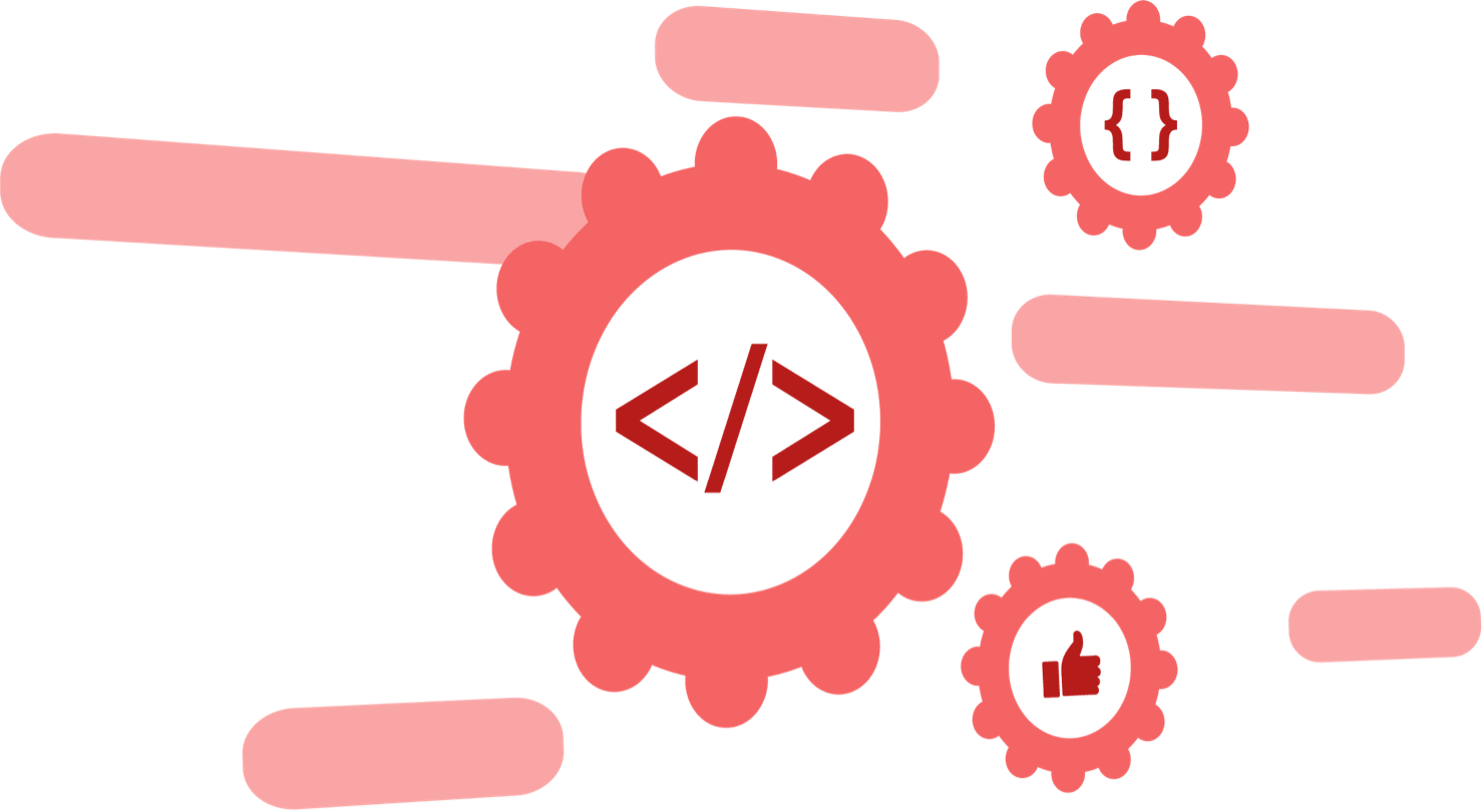 Code images with various cogs demonstrating different portal functions Code images with various cogs demonstrating different portal functions