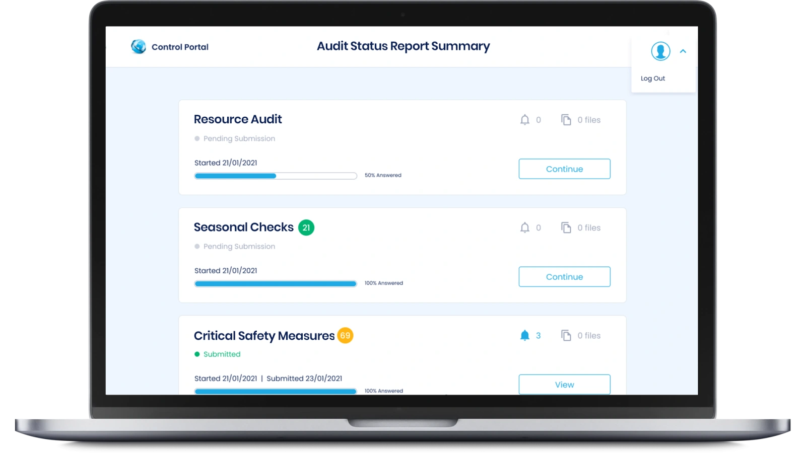 Audit tool SaaS example