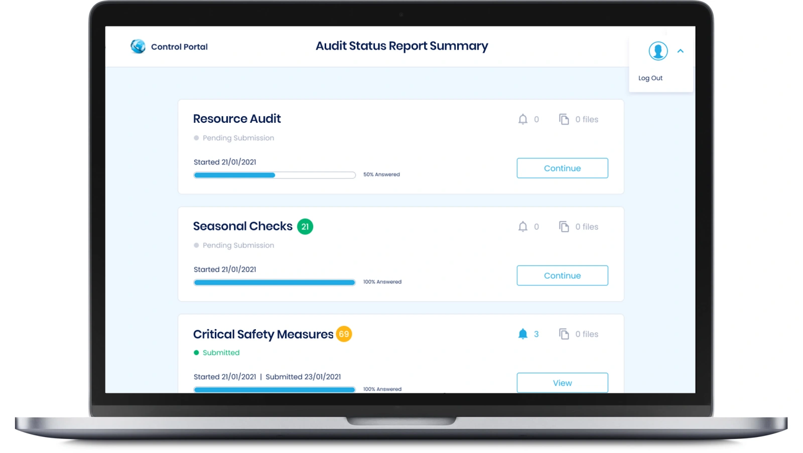 Audit tool SaaS example