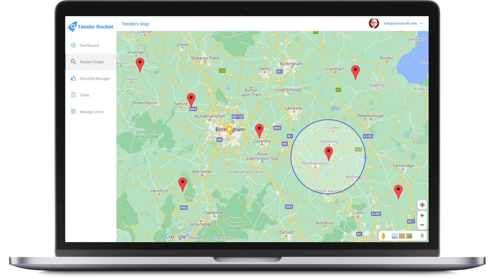 Tender Rocket Online SaaS Platform case study 