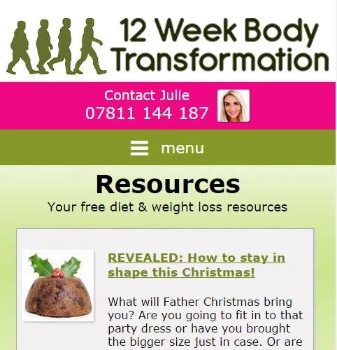 Body Transformation - Personal Trainer Website Design Body Transformation - Personal Trainer Website Design