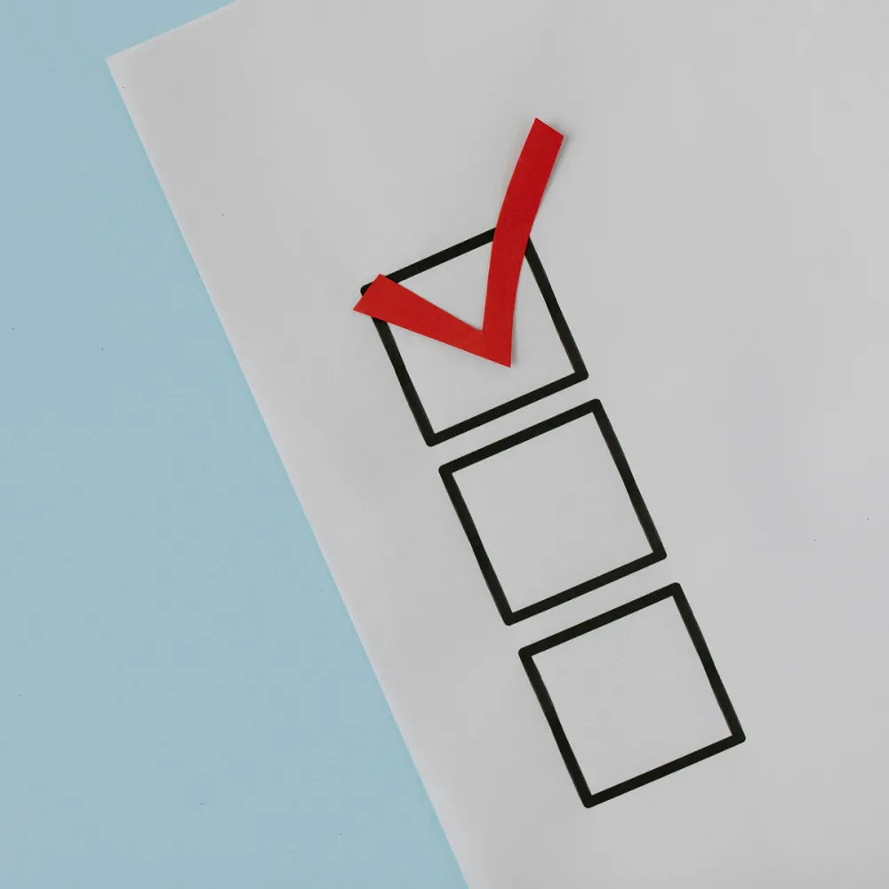 Checkmark on a paper to-do list, showing the velocity sprints service solves a number of problems Checkmark on a paper to-do list, showing the velocity sprints service solves a number of problems