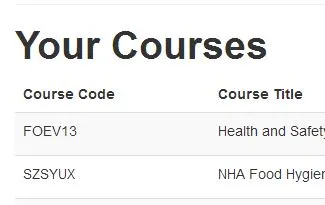 example of course codes example of course codes