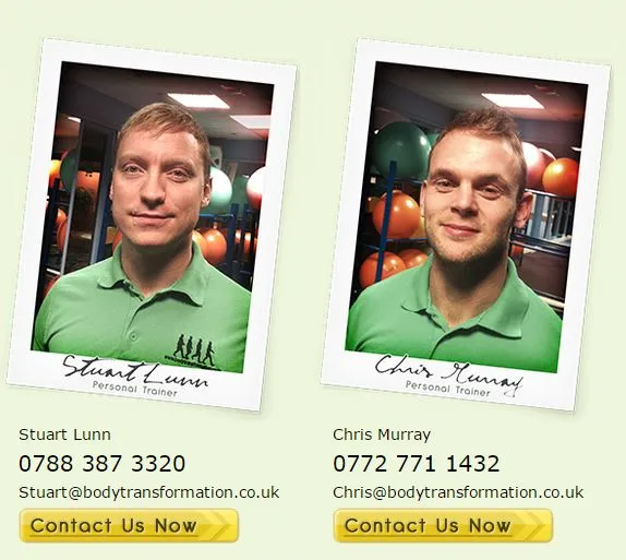 Body Transformation - Personal Trainer Website Design Body Transformation - Personal Trainer Website Design