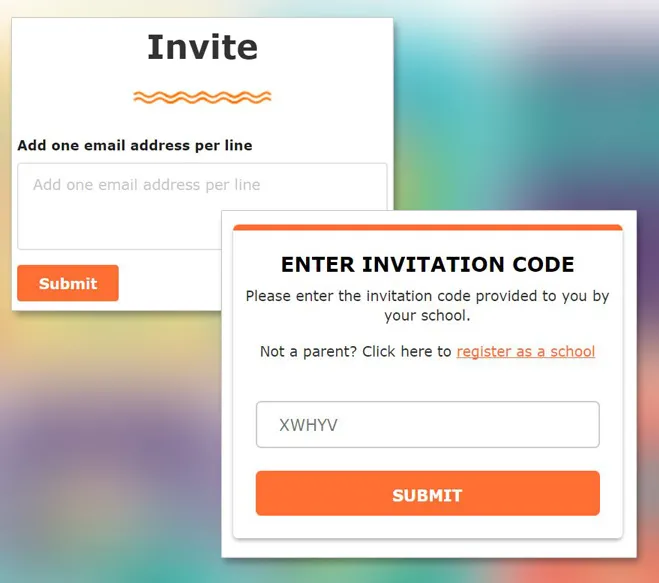 invite code request interface invite code request interface