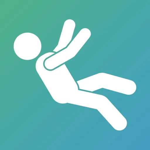 istumble app logo - vector of a person falling over istumble app logo - vector of a person falling over