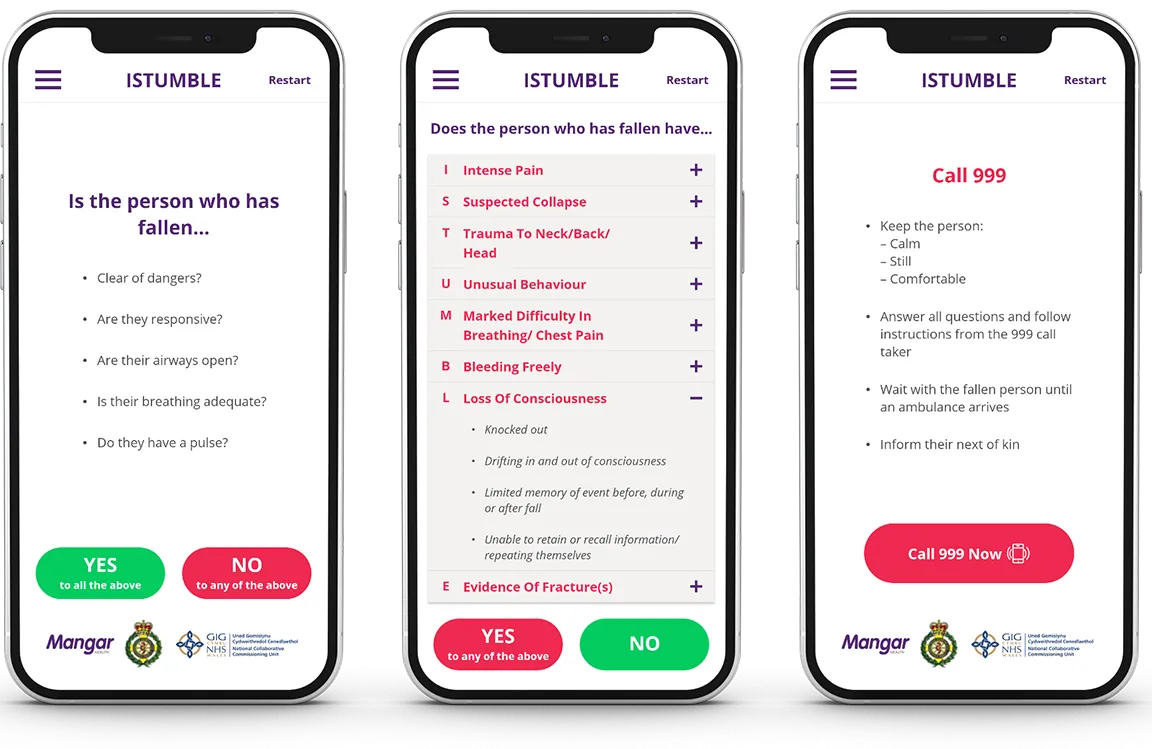 iStumble Care Sector App
