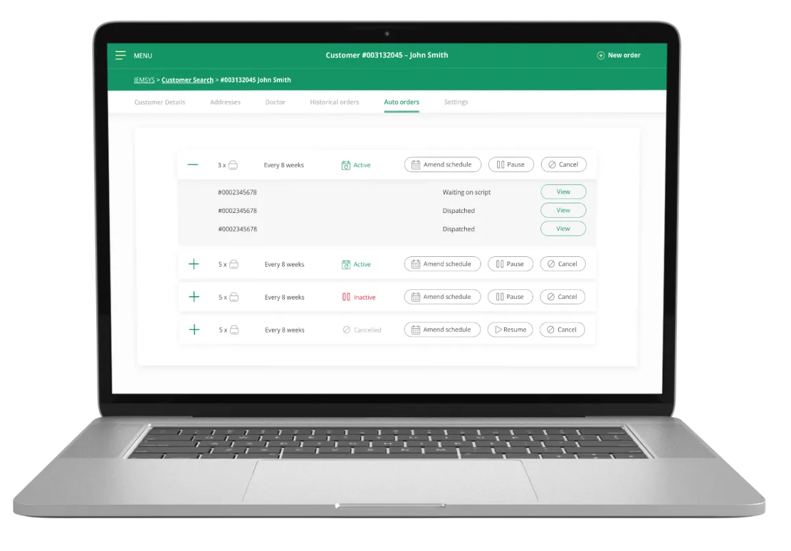 Prescription and Order Management Web App