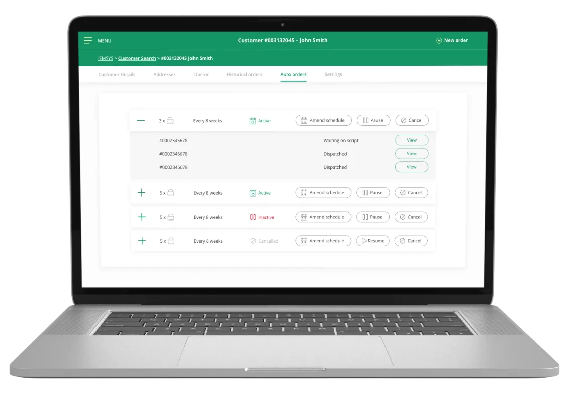 Prescription and Order Management Web App