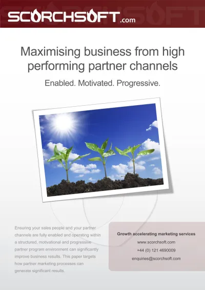 Building performing channels using leading practices and web solutions eGuide Building performing channels using leading practices and web solutions eGuide