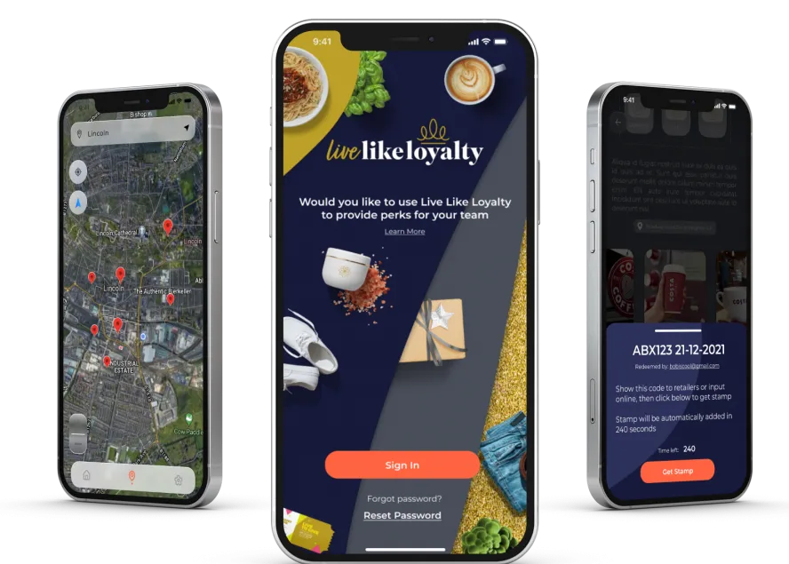 Loyalty Program Mobile App (Live Like Loyalty)