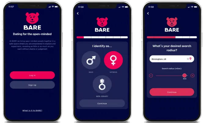 Secure login and sign up Secure login and sign up