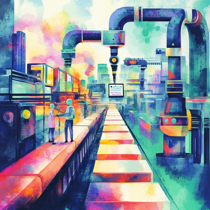 Multi-step ai processes in the form of a production line