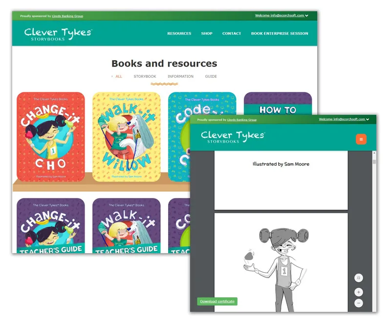 Resource centre and PDF viewing screens Resource centre and PDF viewing screens