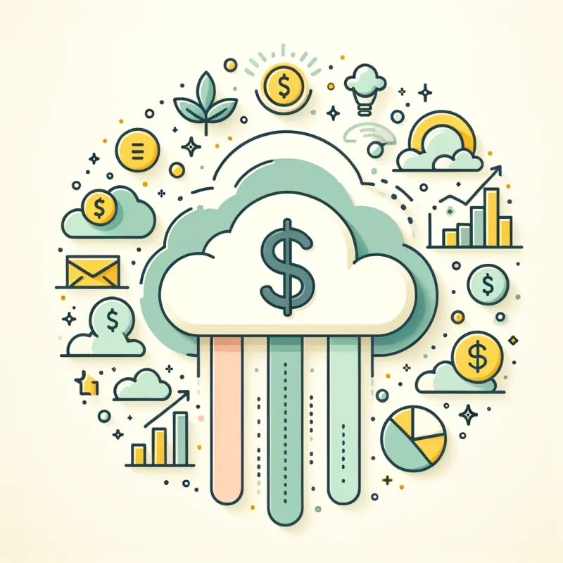 piggy bank near a waterfall, representing money and revenue streams.