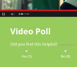 Video poll screenshot Video poll screenshot