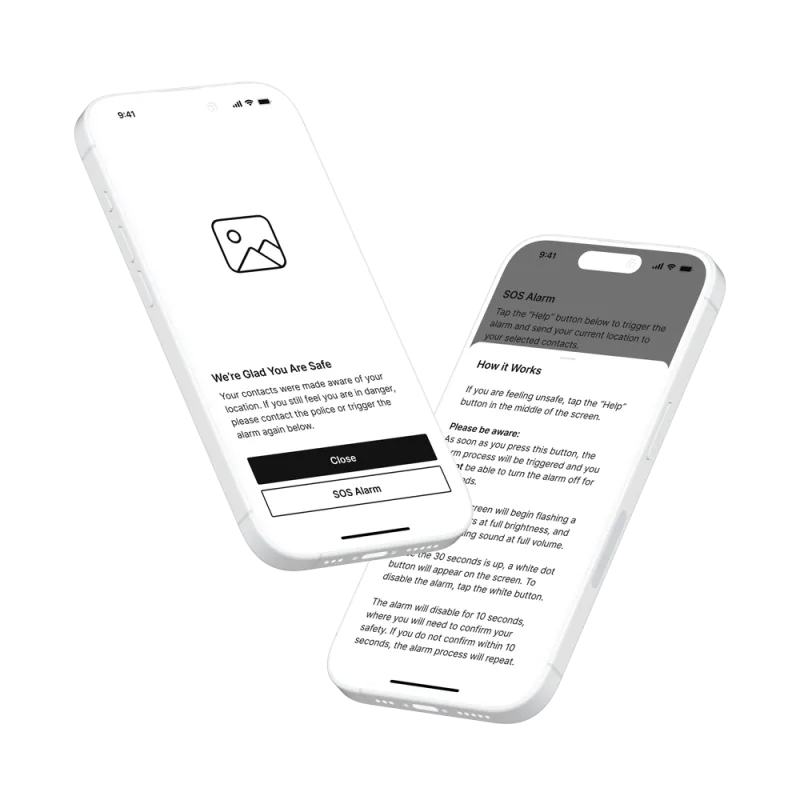 2 iPhones displaying high-fidelity wireframes of a project 2 iPhones displaying high-fidelity wireframes of a project