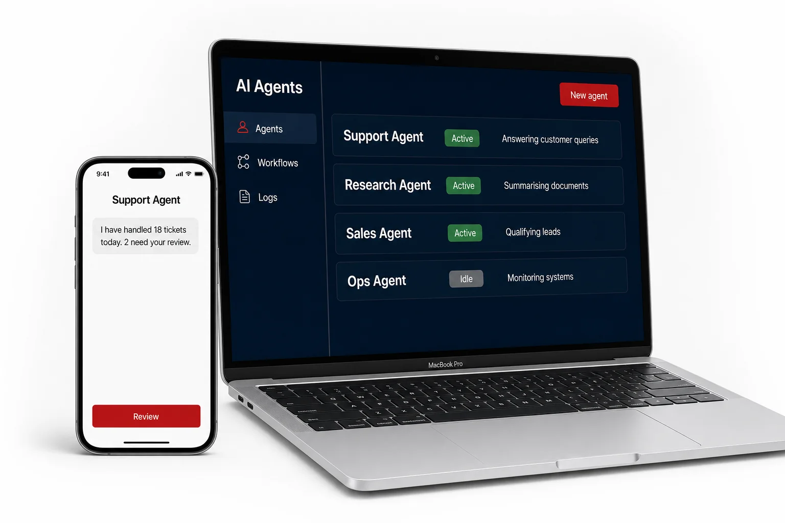 AI agent development hero