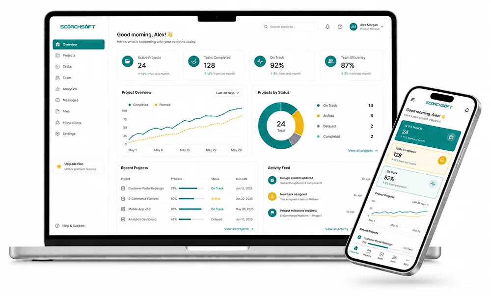 Progressive web app illustrative concept design