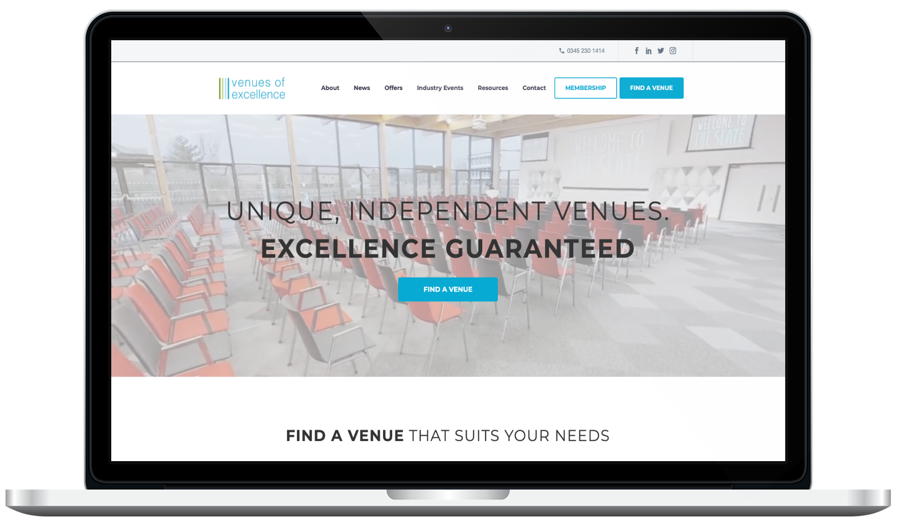 Venues of Excellence Website & Portal